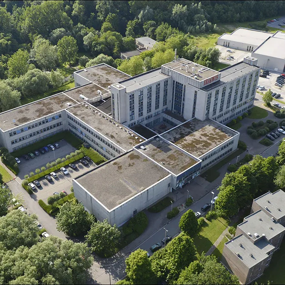 Beeld Erasmus gebouw